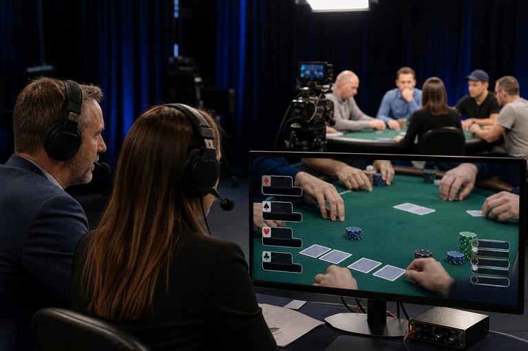 Commentary and On-Screen Graphics in Poker Broadcasts
